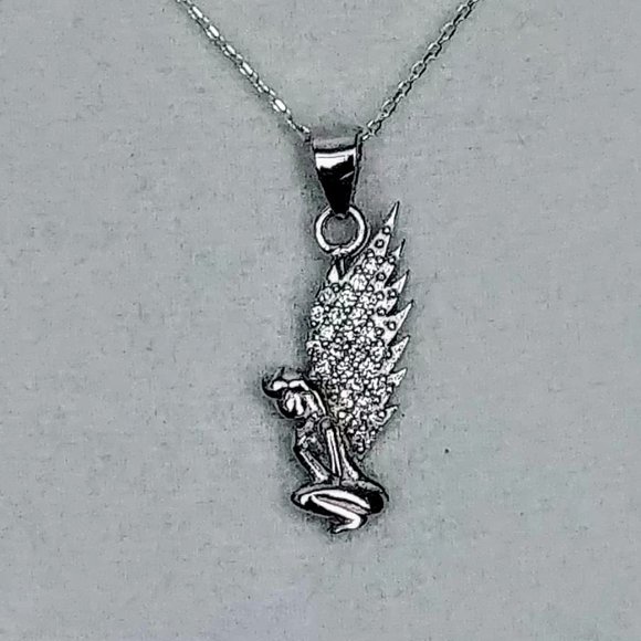 Solid Sterling Fairy Necklace - Picture 4 of 7
